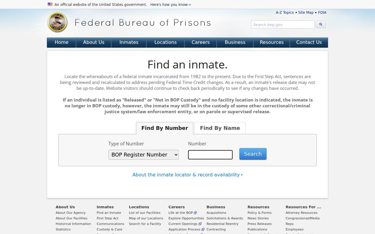 Williamson County arrest lookup federal inmate locator source
