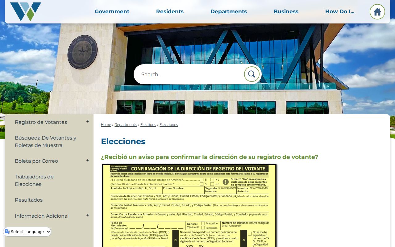 Williamson County criminal court case probation and court services page