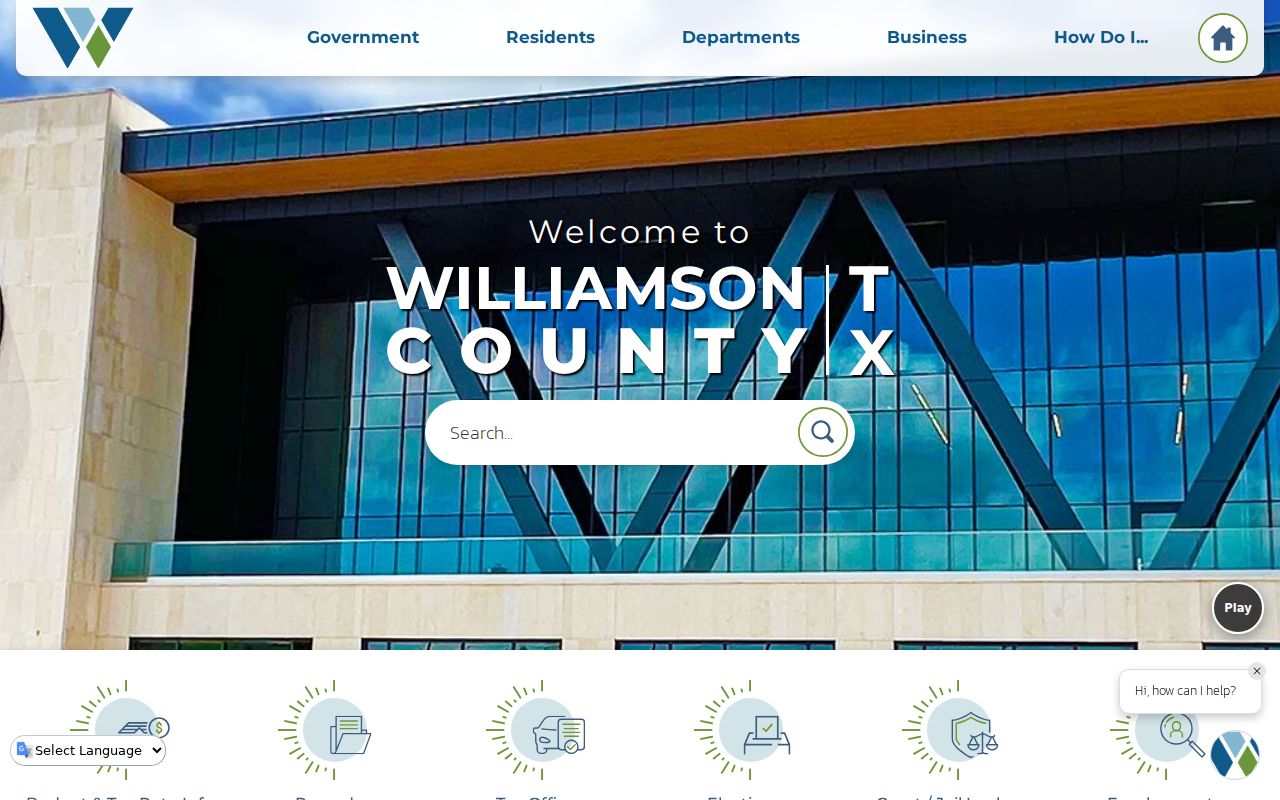 Williamson County official gateway for criminal record searches